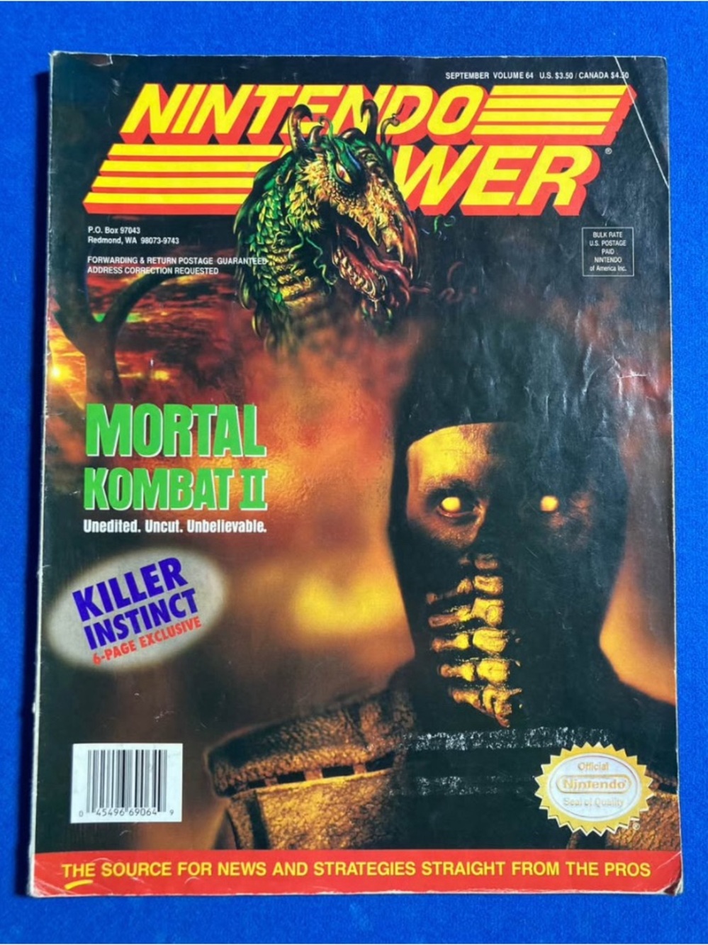 Nintendo Power Volume #64 Mortal
Kombat I|